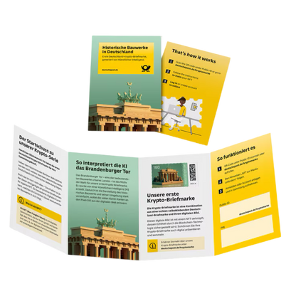 Brandenburger Tor booklet open