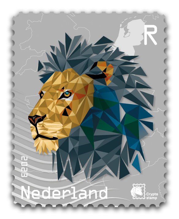 NL crypto stamp 2 - lion